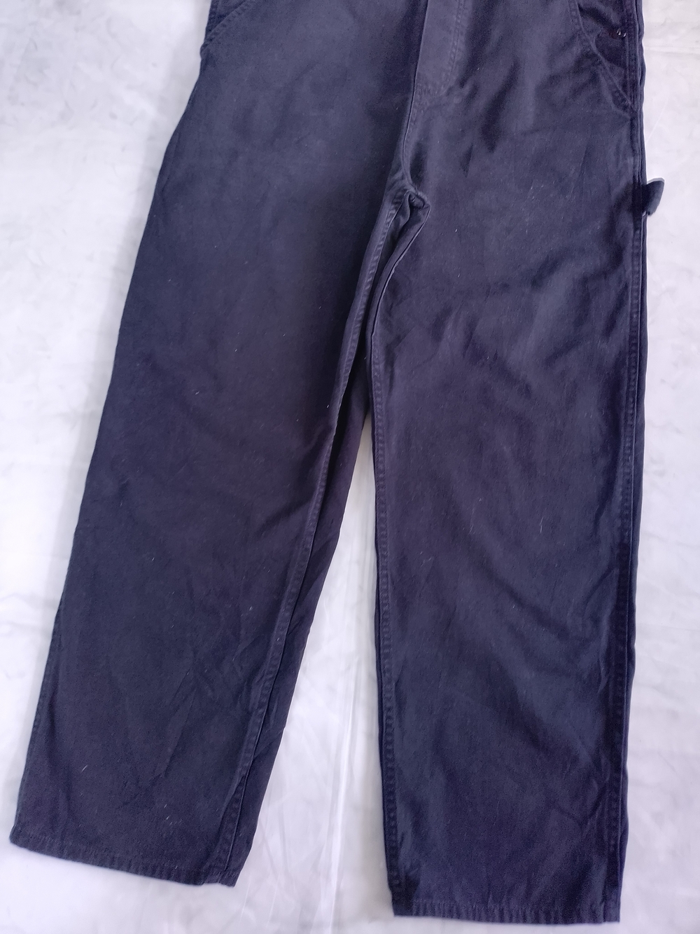 Vans Black Men's Carpenter Overalls Classic Workwear Style - Picture 3 of 11